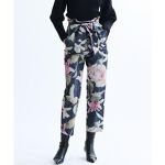 フラワージャカードウエストリボンパンツ | ランバン オン ブルー  