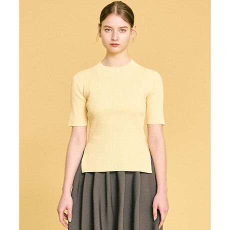 バックリボン5分袖ニット | ランバン オン ブルー(LANVIN en Bleu 