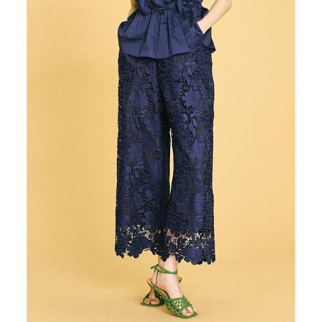 ケミカルフラワーレースパンツ | ランバン オン ブルー(LANVIN en Bleu  