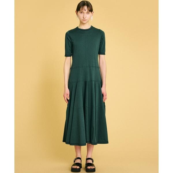 LANVIN ランバンコットンツイードフリンジ ワンピース