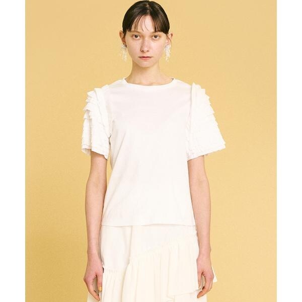 【利益還元祭】開催中！今年最後の大セール フリルスリーブカットソー | ランバン オン ブルー(LANVIN en カットソー(半袖/袖なし)