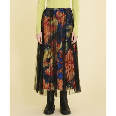 フラワーオーバーチュールスカート | ランバン オン ブルー(LANVIN en  