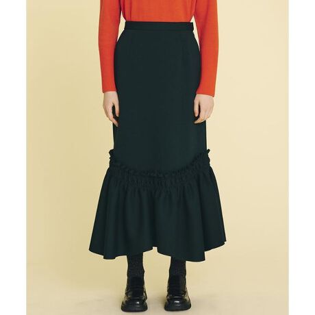 ギャザー切り替えロングスカート | ランバン オン ブルー(LANVIN en 