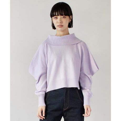 ロールカラーニット | ランバン オン ブルー(LANVIN en Bleu) | マルイ 