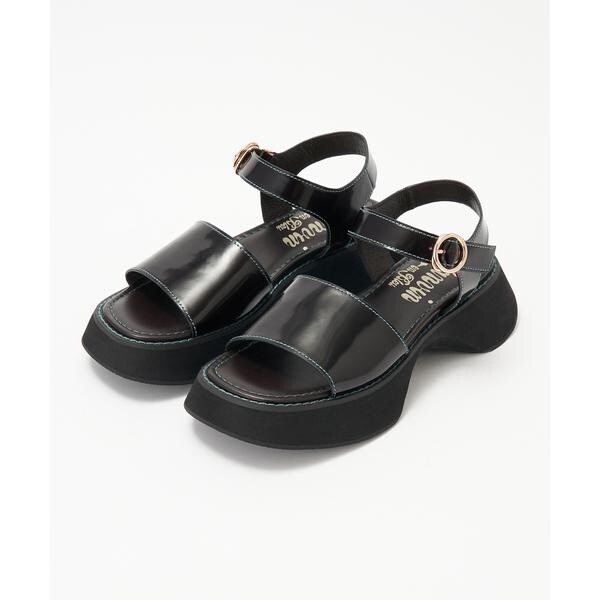 LANVIN en Bleuレザーグルカサンダルブラック / S レザーグルカサンダル|LANVIN en Bleu | LANVIN en Bleu