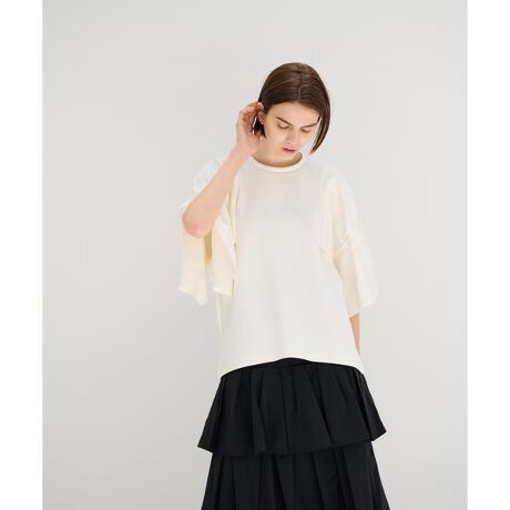 ドロストラッフルスリーブカットソー | ランバン オン ブルー(LANVIN 