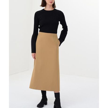 ウールサテンセミフレアスカート | ランバン オン ブルー(LANVIN en 