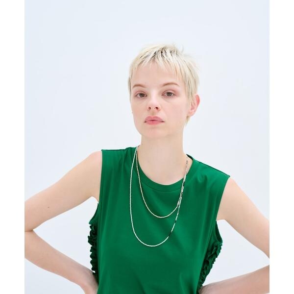ランバンオンブルー(LANVIN en Bleu)パールネックスレス LANVIN en Bleu ランバンオンブルー リボンパールロング