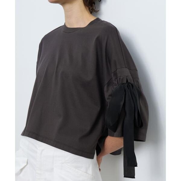第一ネット クロップドリボンTシャツ | ランバン オン ブルー(LANVIN en トップス