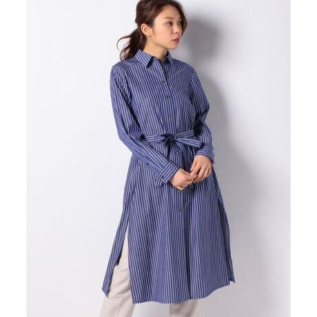 ストライプロングシャツ | レリアン(Leilian) | マルイウェブチャネル