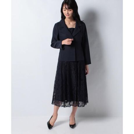 テーラードジャケット×レーススカートスーツ | レリアン(Leilian  