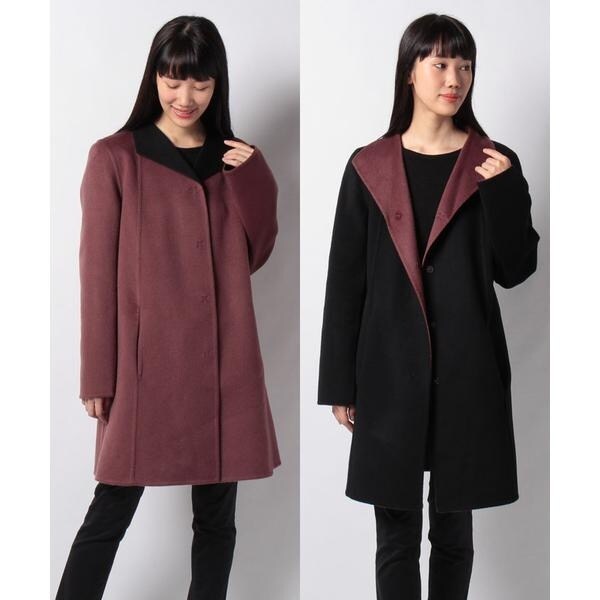 CINZIA ROCCA】バイカラリバーシブルーコート | レリアン