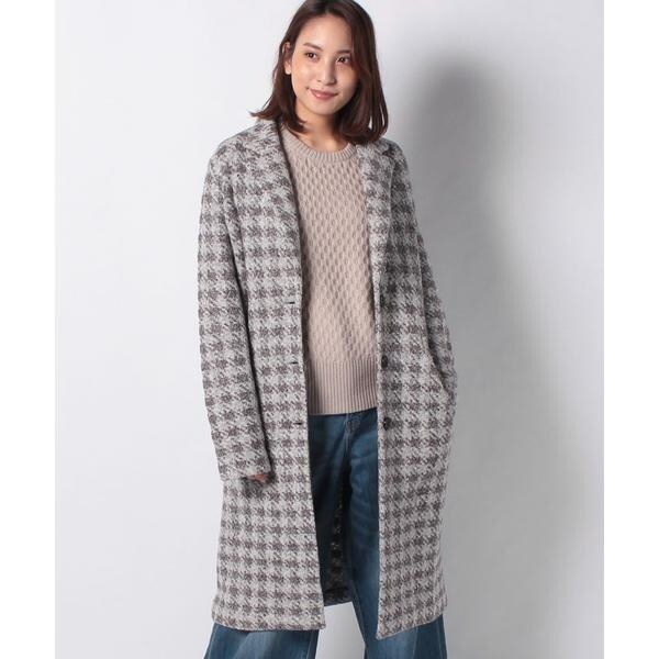 AMINA】チェック柄チェスターコート | レリアン(Leilian