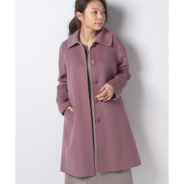 レリアン○極美品○ベルテッドロングトレンチコート フレア
