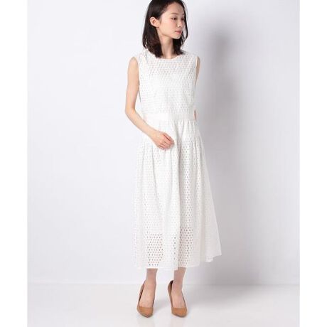 Leilian By E Nakamura アイレットレースマキシワンピース レリアン Leilian ファッション通販 マルイウェブチャネル