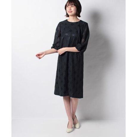 フラワーレース ダイヤ柄ワンピース レリアン Leilian ファッション通販 マルイウェブチャネル