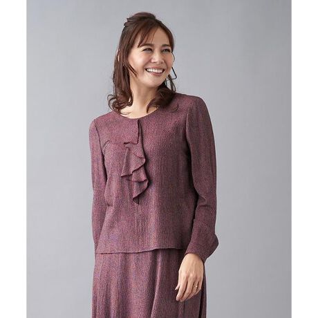 セットアップ対象商品】フロントフリルブラウス | レリアン(Leilian 