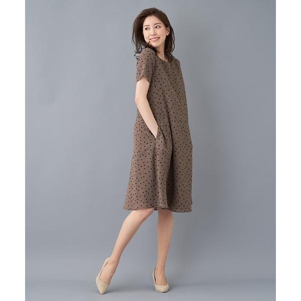サイトで Leilian / レリアン ドット半袖ワンピース タカシマヤ