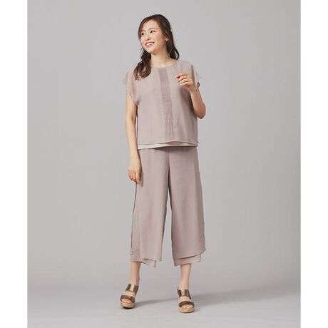 シフォンワイドパンツ レリアン Leilian ファッション通販 マルイウェブチャネル