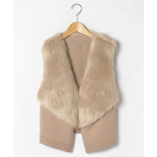 【美品】Leilian シープファー ノースリーブベスト グレー 美品】Leilian シープファー ノースリーブベスト グレー｜ミージェーン