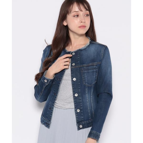 洗えるストレッチデニムジャケット【L JEANS】 | レリアン(Leilian