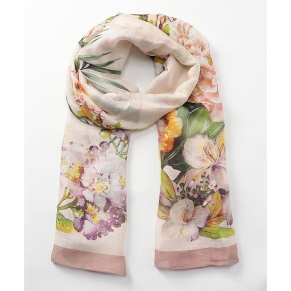 フラワープリントストール【GENTILI MOSCONI】 | レリアン(Leilian