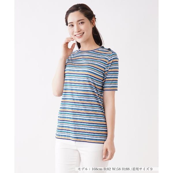 レリアン LEILIAN Tシャツ マルチボーダーTシャツ | レリアン(Leilian) | マルイウェブチャネル