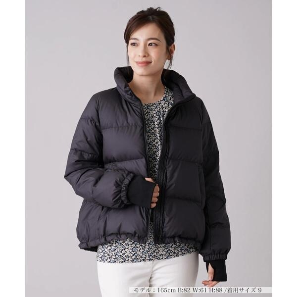 JJ　レリアン　異素材　ドッキング　ダウンジャケット ハイネックダウンジャケット【my perfect wardrobe】 | レリアン