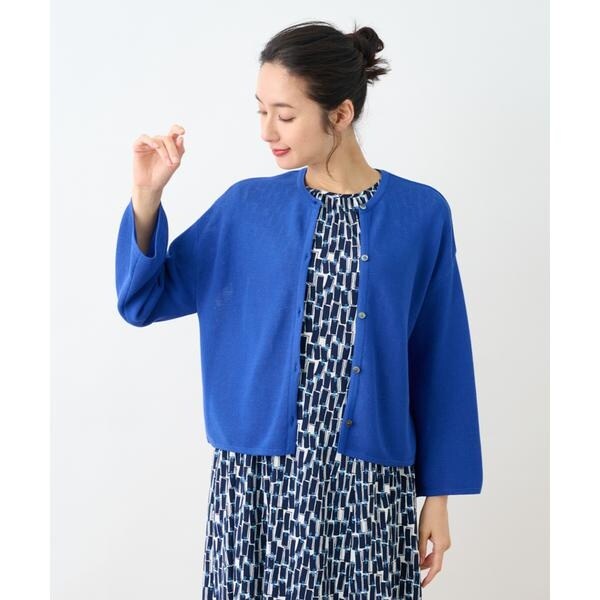 Leilian カーディガン ブークレーVネックカーディガン【THE NEW】【Leilian