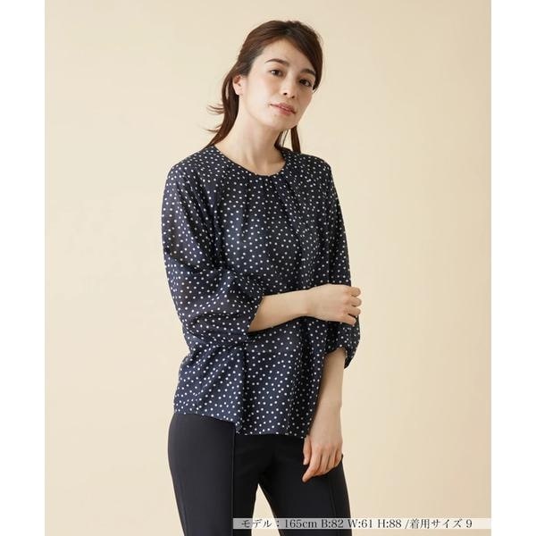 ドット柄シアーブラウス | レリアン(Leilian) | マルイウェブチャネル