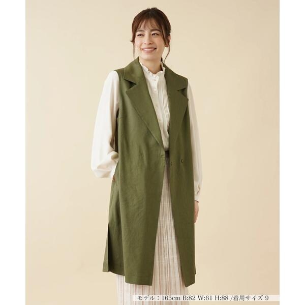 テーラードカラーロングベスト【Leilian WHITE LABEL】 | レリアン