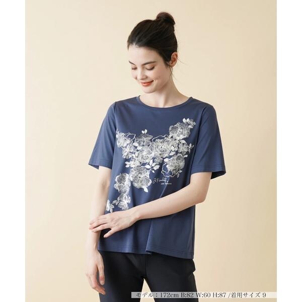 刺繍プリントTシャツ【Leilian WHITE LABEL】 | レリアン