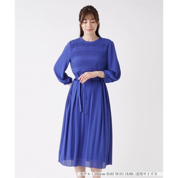 タグ付き！Leilian♡レリアン　13＋　ロングワンピース　ウォッシャブル セレモニー】洗えるロングワンピース【Leilian WHITE LABEL