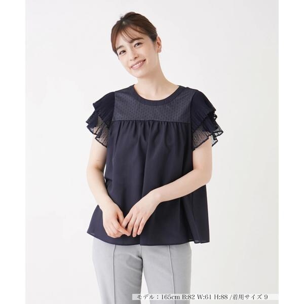 ドットチュール切替ブラウス | レリアン(Leilian) | マルイウェブチャネル