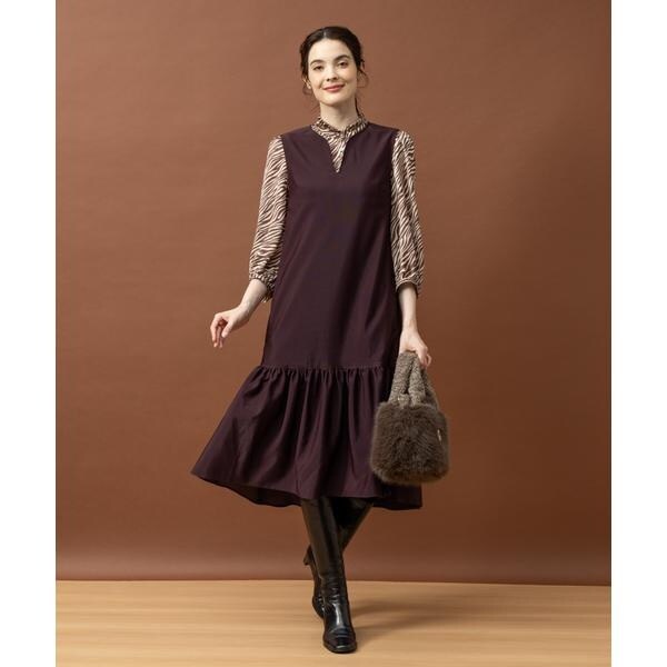 ストレッチジャンパースカート【Leilian WHITE LABEL】 | レリアン