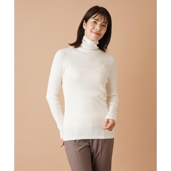 レリアン　カシミア　タートルネックセーター　ニット　アイボリー レリアンカシミアタートルネックセーターニットアイボリー