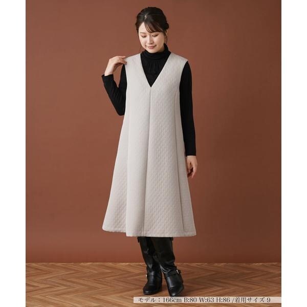 ダイヤ柄ジャンパースカート【my perfect wardrobe】 | レリアン ダイヤ柄ジャンパースカート【my perfect wardrobe】 | レリアン