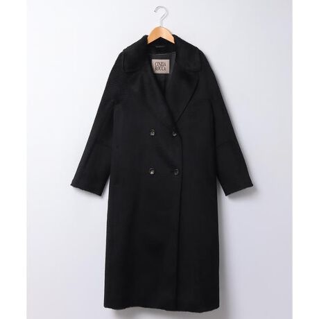 週末限定価格 インディヴィ ブラック フォーマル 羊毛・カシミヤ混  