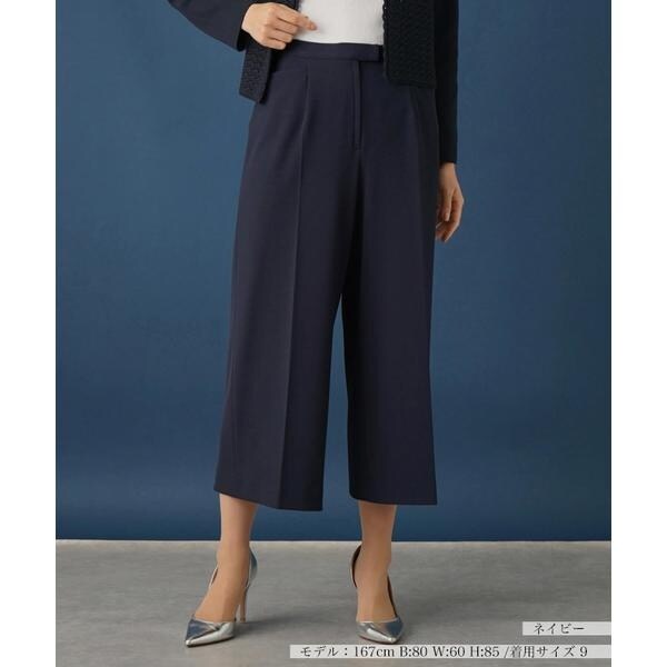 レリアン　新品　サンプル　クロップドワイドパンツ leilian - レリアン 新品 サンプル クロップドワイドパンツの