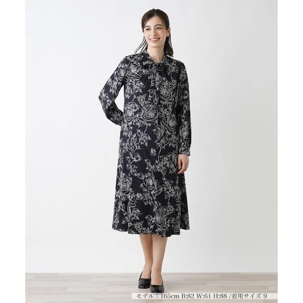 洗えるボウタイワンピース【ROCHAS Premiere】 | レリアン(Leilian
