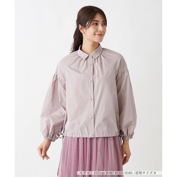 ギャザーブラウス【THE NEW】【Leilian WHITE LABEL