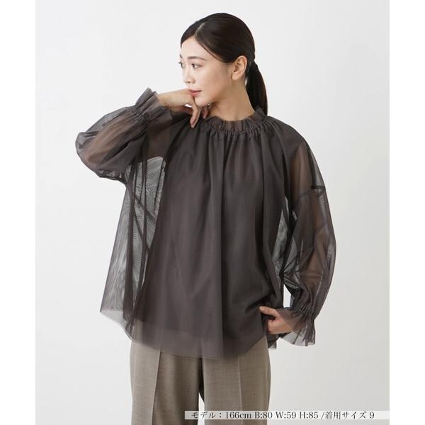シアーブラウス【THE NEW】【Leilian WHITE LABEL】 | レリアン