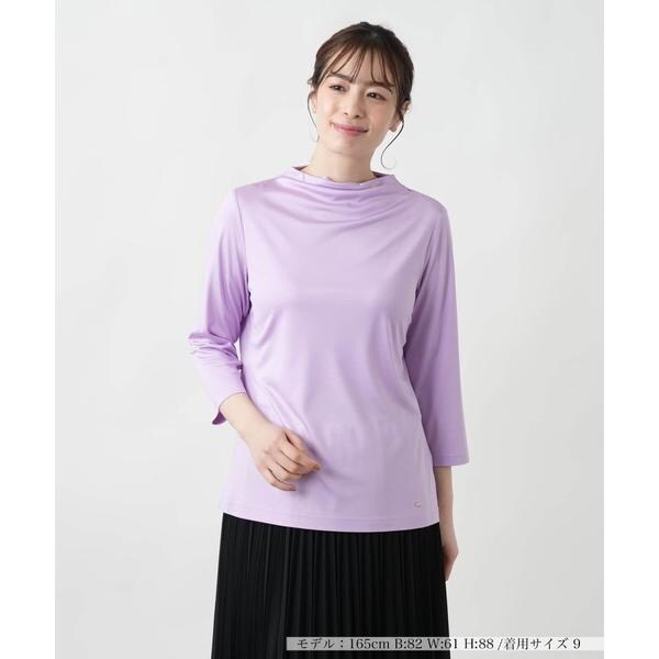 Leilian / レリアン ドレープネックカットソー ドレープモックネックカットソー | Leilian (Women)/レリアン