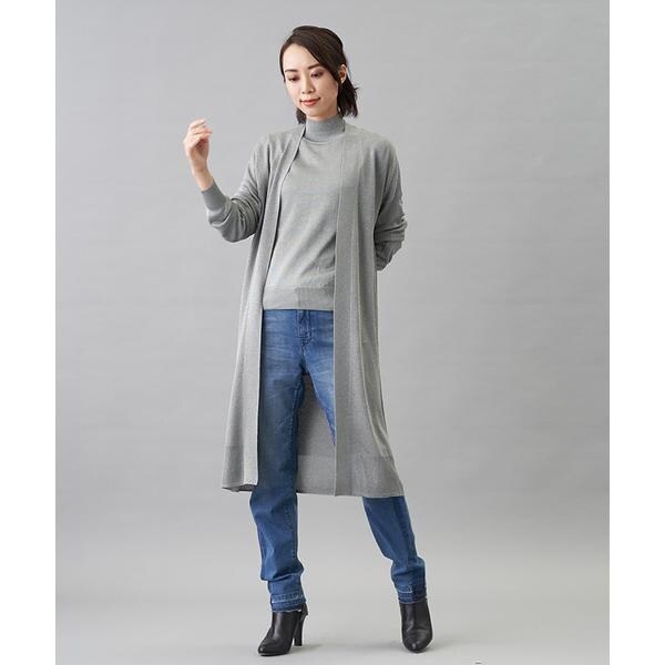 ロングニットカーディガン | レリアン プラスハウス(Leilian