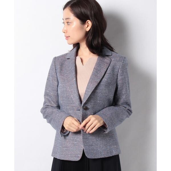 ツイードテーラードジャケット | レリアン プラスハウス(Leilian PLUS