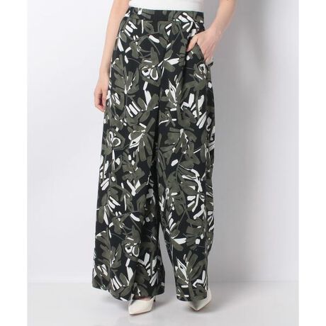 ボタニカル柄 ワイドパンツ レリアン プラスハウス Leilian Plus House ファッション通販 マルイウェブチャネル