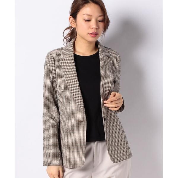 23区・Leilian・レリアン・ツィードフレアースカート・大きいサイズ13+ LeilianXLブラウン ラメ ノーカラー ジャケット フレア スカート