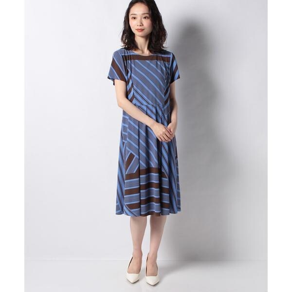 マルチストライプワンピース | レリアン プラスハウス(Leilian PLUS