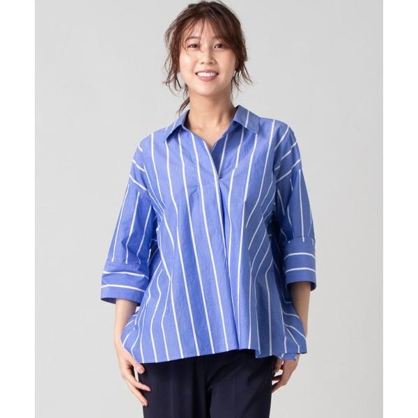 レリアンプラスハウス13+ リバーシブルチェックシャツ リバーシブル