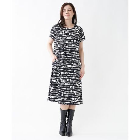 プラス企画 モノトーンワンピース レリアン プラスハウス Leilian Plus House ファッション通販 マルイウェブチャネル